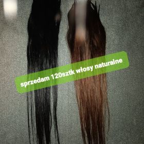 Włosy naturalne słowiańskie 120sztk pod ringi 