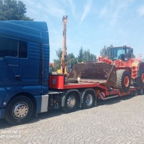 Transport maszyn 24 ton, pomoc drogowa, laweta Poznań Wielkopolska 