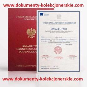 Kup świadectwo z wpisem , maturę z wpisem